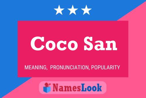 Coco San Naam Poster