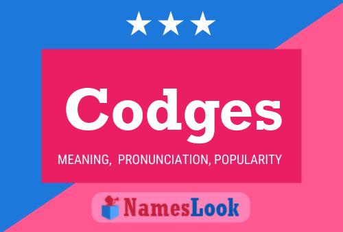 Codges Naam Poster