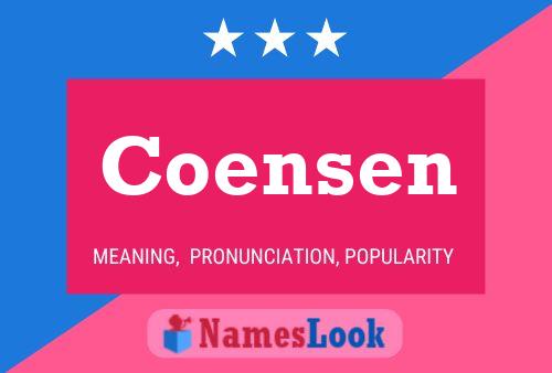 Coensen Naam Poster