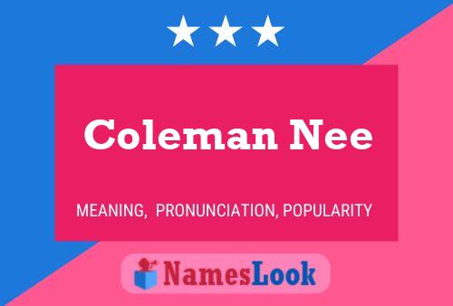 Coleman Nee Naam Poster