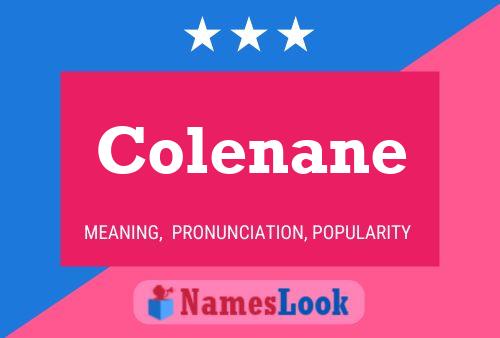 Colenane Naam Poster