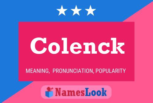 Colenck Naam Poster