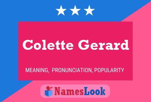 Colette Gerard Naam Poster