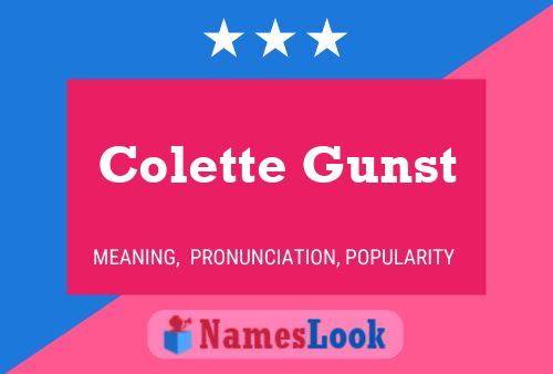 Colette Gunst Naam Poster