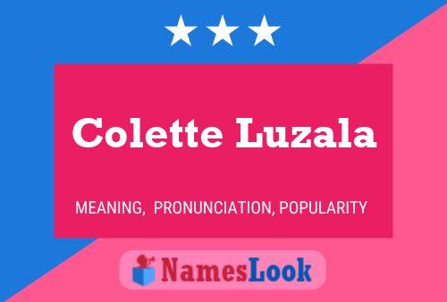 Colette Luzala Naam Poster