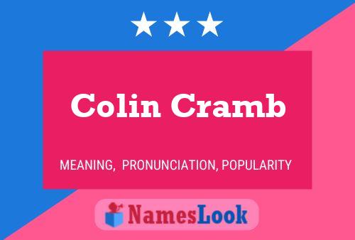 Colin Cramb Naam Poster