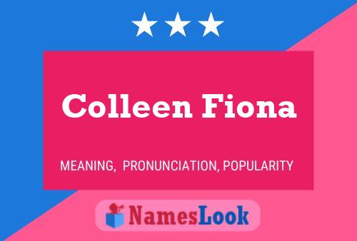 Colleen Fiona Naam Poster