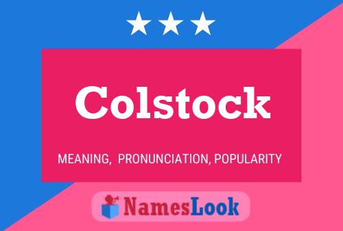 Colstock Naam Poster