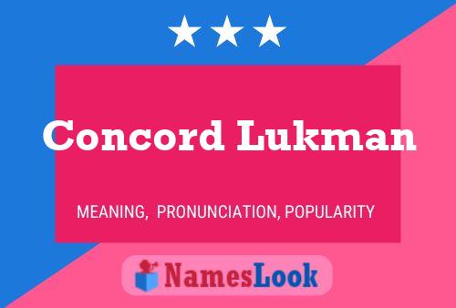 Concord Lukman Naam Poster