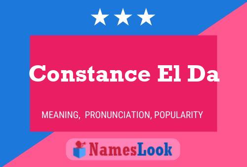 Constance El Da Naam Poster