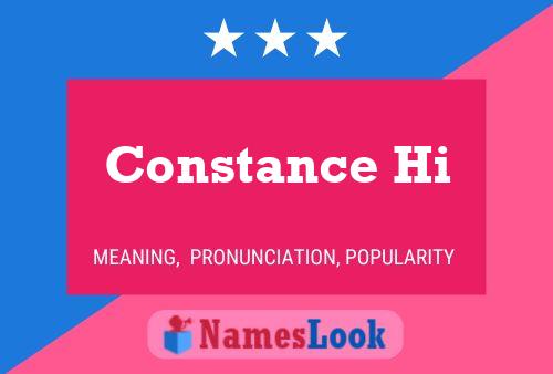 Constance Hi Naam Poster