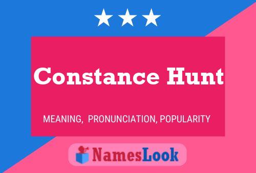 Constance Hunt Naam Poster