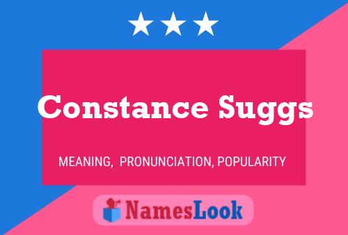 Constance Suggs Naam Poster