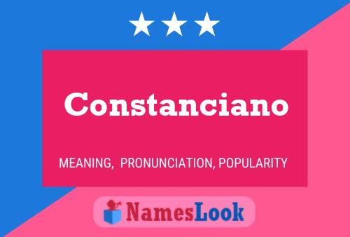 Constanciano Naam Poster