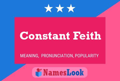 Constant Feith Naam Poster