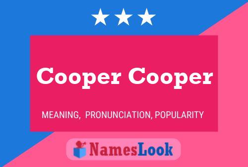 Cooper Cooper Naam Poster