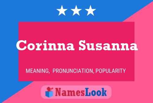 Corinna Susanna Naam Poster