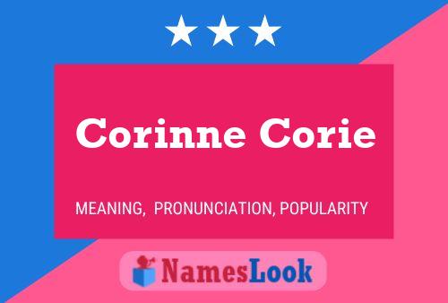 Corinne Corie Naam Poster