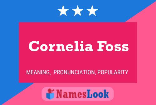 Cornelia Foss Naam Poster