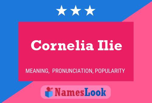 Cornelia Ilie Naam Poster