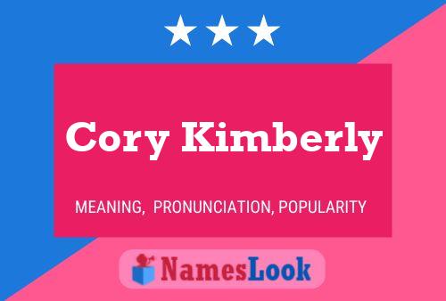 Cory Kimberly Naam Poster