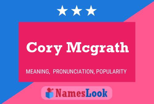 Cory Mcgrath Naam Poster