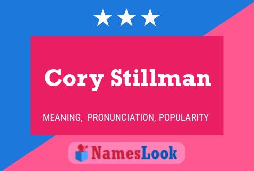 Cory Stillman Naam Poster