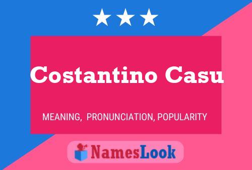 Costantino Casu Naam Poster