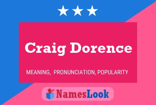 Craig Dorence Naam Poster