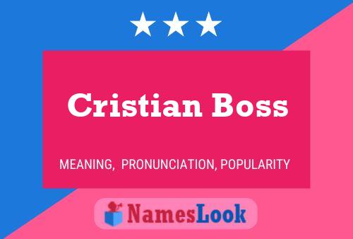 Cristian Boss Naam Poster