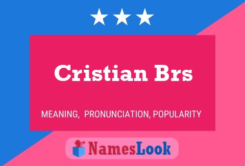 Cristian Brs Naam Poster