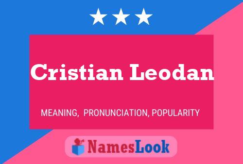 Cristian Leodan Naam Poster