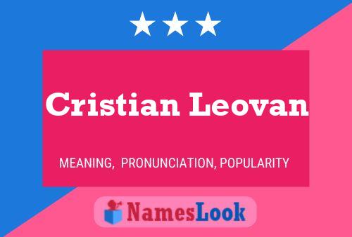 Cristian Leovan Naam Poster