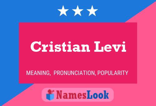 Cristian Levi Naam Poster