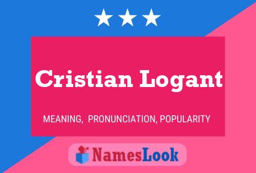 Cristian Logant Naam Poster