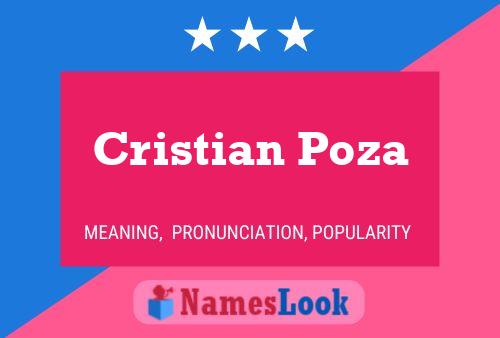 Cristian Poza Naam Poster