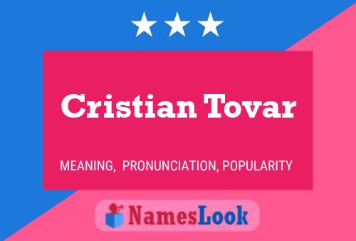 Cristian Tovar Naam Poster