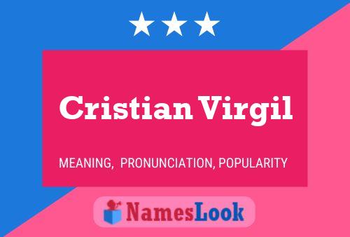 Cristian Virgil Naam Poster