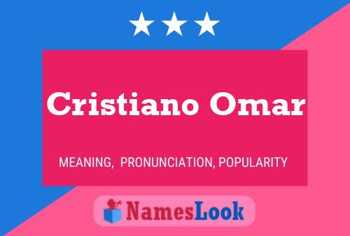 Cristiano Omar Naam Poster