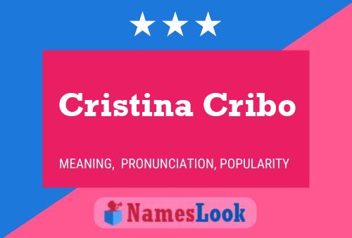 Cristina Cribo Naam Poster