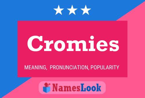 Cromies Naam Poster