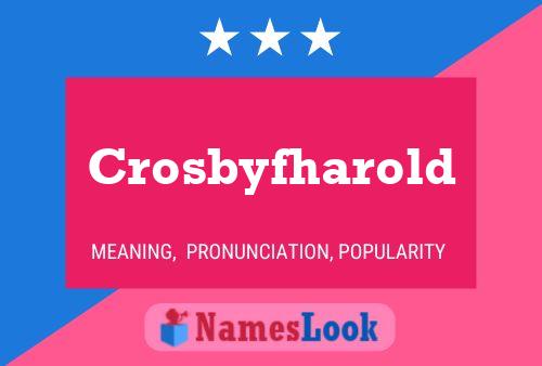 Crosbyfharold Naam Poster