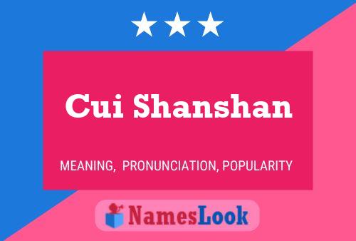 Cui Shanshan Naam Poster