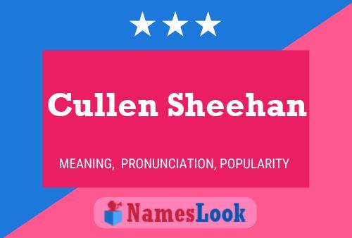 Cullen Sheehan Naam Poster