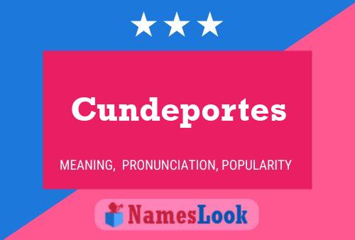 Cundeportes Naam Poster