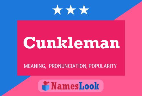 Cunkleman Naam Poster