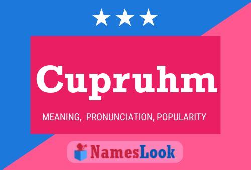 Cupruhm Naam Poster