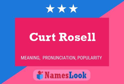 Curt Rosell Naam Poster