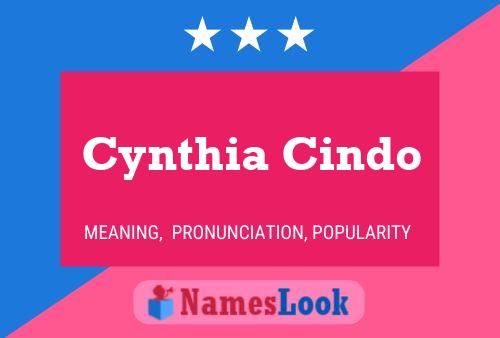 Cynthia Cindo Naam Poster