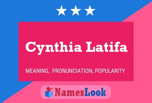 Cynthia Latifa Naam Poster